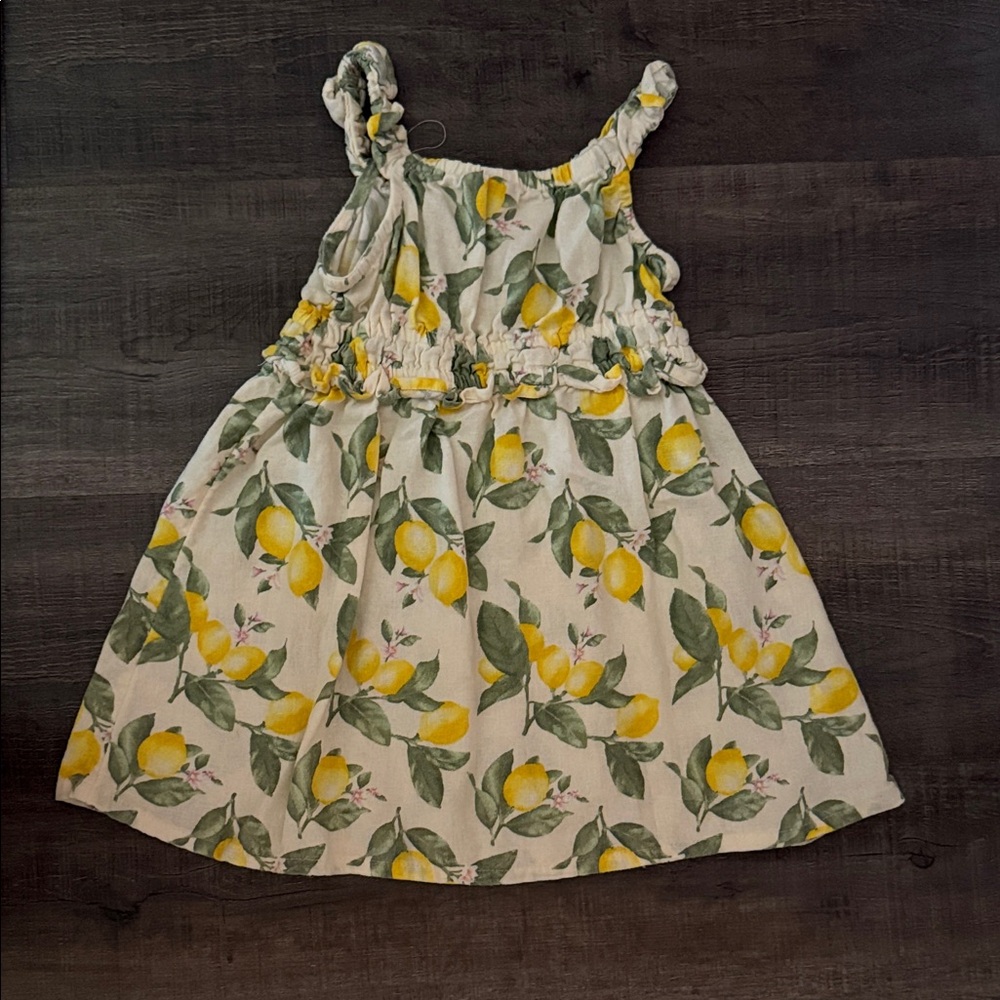 Old Navy 2T Lemon Print Girls Dress
